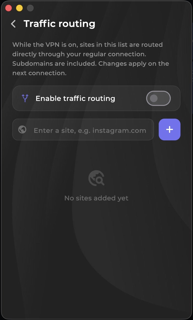 Vexa VPN — Download VPN for macOS